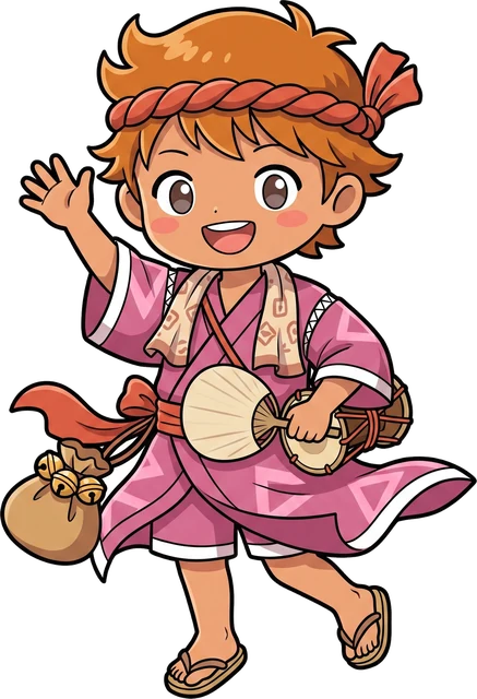 お祭りムードメーカーのイラスト