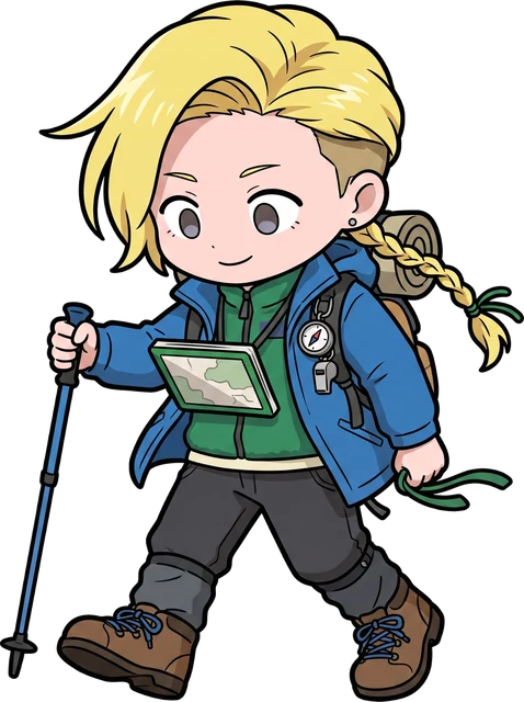 山岳ナビゲーターのイラスト